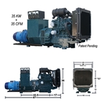 Kubota 35kw x 35cfm All In One