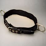 Double D-ring body belt, 1 3/4"webbing w/ 3" back pad - Size Small