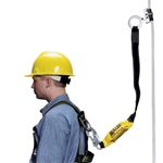 ANSI Z359-2007 Compliant 5/8" dia. polyester/polypropylene blend rope w/snap hook and loop, 50'