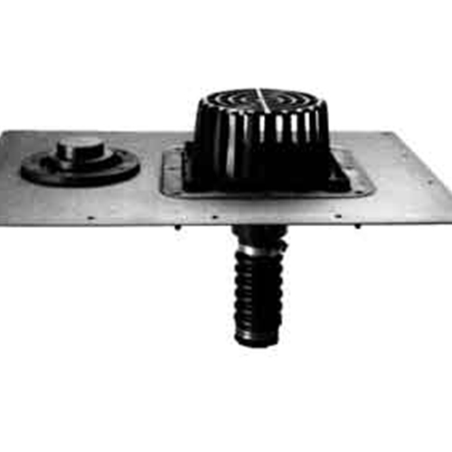 2" uni-flex roof drain w/oflow
