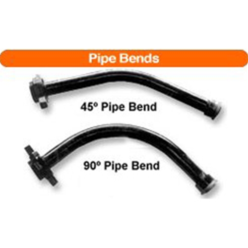 90° pipe bend with stockham unions