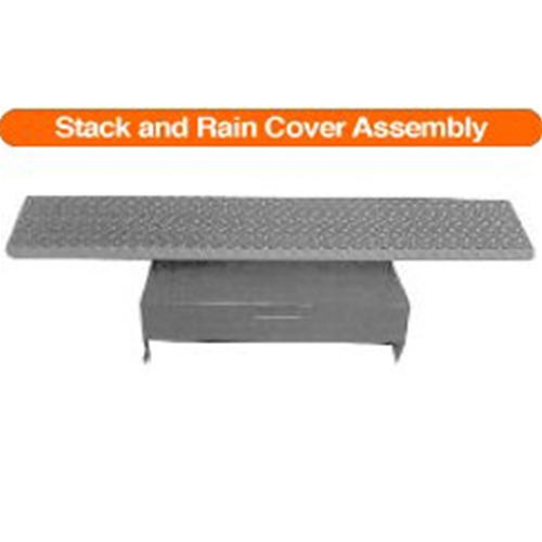 stack & rain cover assembly for 350 gal. kettle