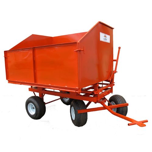 dumping tray for four wheel trailer