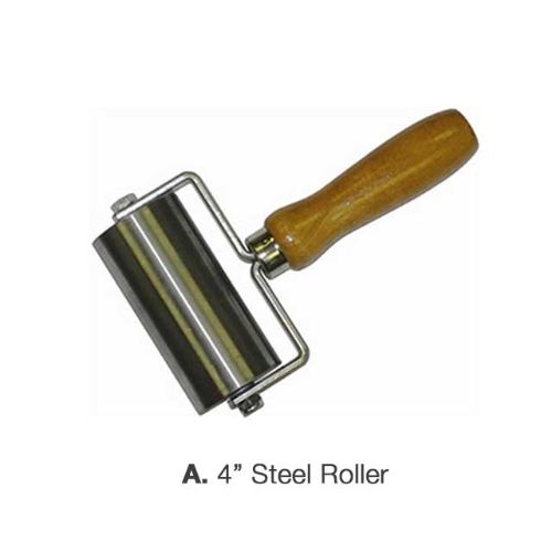 4” x 18” industrial steel roller