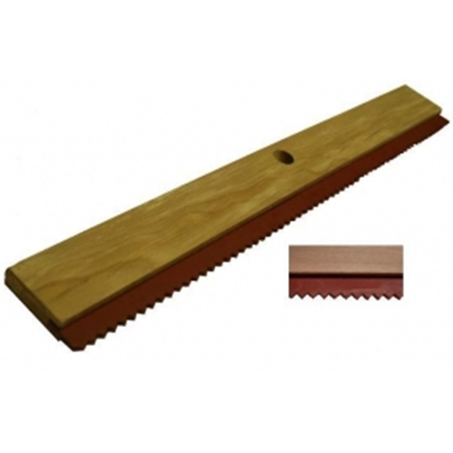 24" serrated squeegee wood