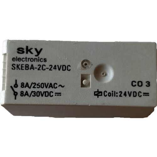 relay; 24vdc, dpdt, pcb
