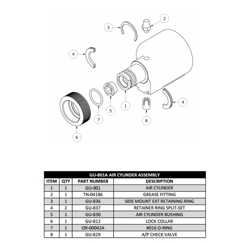 ap-2 air cylinder asy.