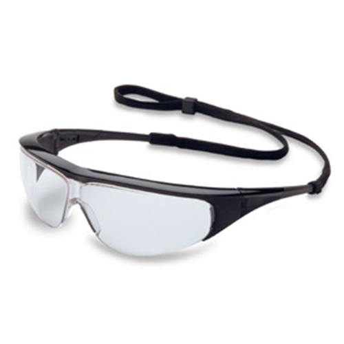 uvex millennia blue frame clear lens, ultra&#x2d;dura anti&#x2d;scratch coating