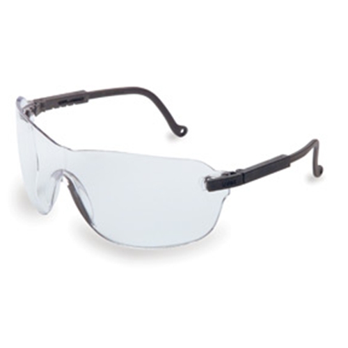 uvex spitfire black frame clear lens, uvextreme anti&#x2d;fog coating