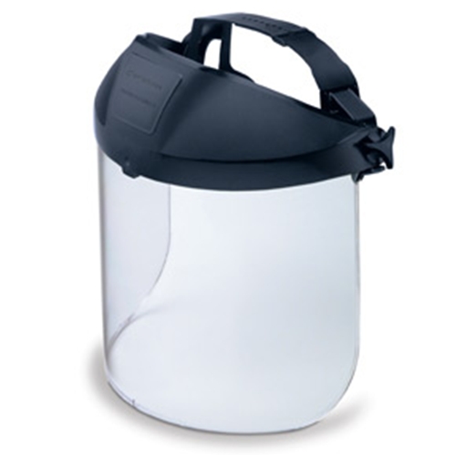 sperian protecto&#x2d;shield aluminum bound acetate visor medium green, 8.5" x 15" x .07"  packaged 1/polybag, 20/case