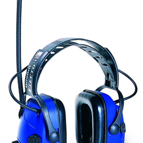 headband earmuff - radio/sound amplification
