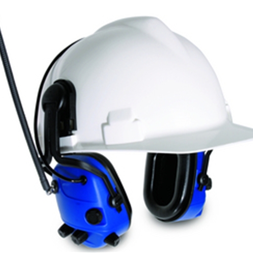 cap-mounted earmuff with 13910039 cap-mount adapter 3718