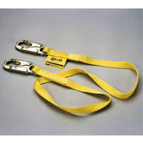 "ansi z359-2007 compliant vinyl-coated wire rope lanyard 8-ft. length, 2 locking snap hooks"