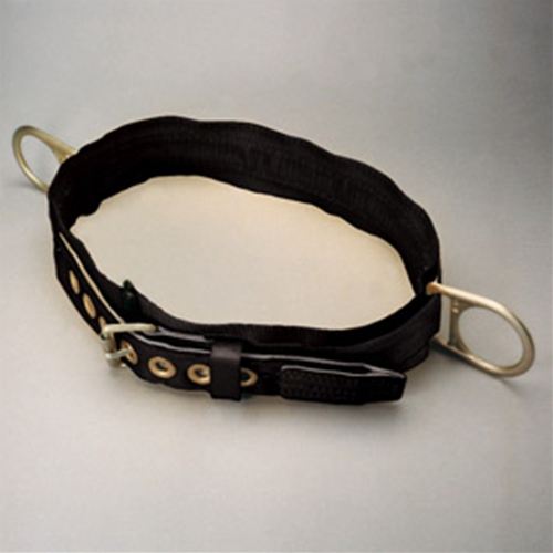 "double d&#x2d;ring body belt for work positioning only 1 3/4" webbing w/ 3"  back pad &#x2d; size xxlarge"
