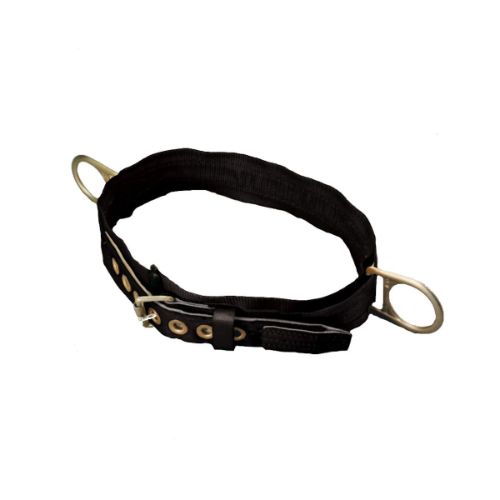 rebar belt for positioning, double d-rings, 5" tapered back pad - size xlarge