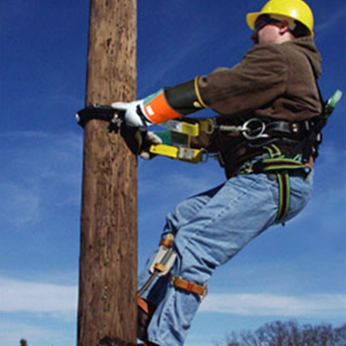 stopfall fall restraint system fits pole size 25&#x2d;in to 50&#x2d;in. circumference, friction buckle adjustment