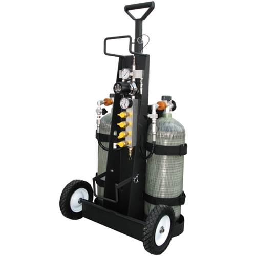 multi-pak air cylinder cart