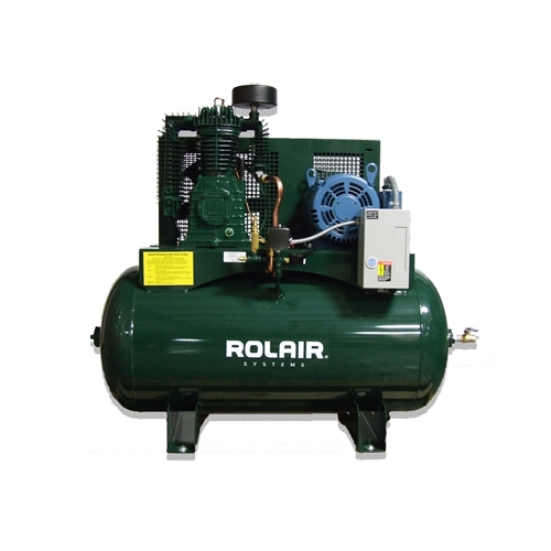 7.5 hp 3 phase 60 gallon horizontal compressor
